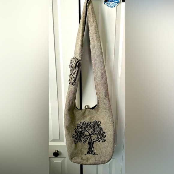 Kathmandu Handbags - DESIGNED BY KATHMANDU!! 100% Cotton Hand-stitched Boho  Sling Bag Made in Nepal